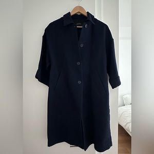 Zara Navy Trench Coat